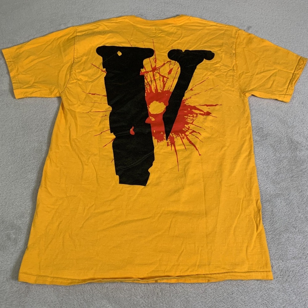Vlone NBA Youngboy Shirt Mens Medium Yellow Never Broke Again Top Graphic Tee